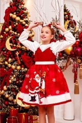 Amazing Christmas Collection Dress Red Color