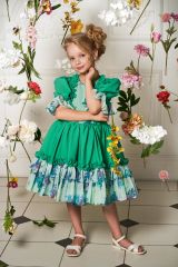 Green Dress For Girls With a Bow