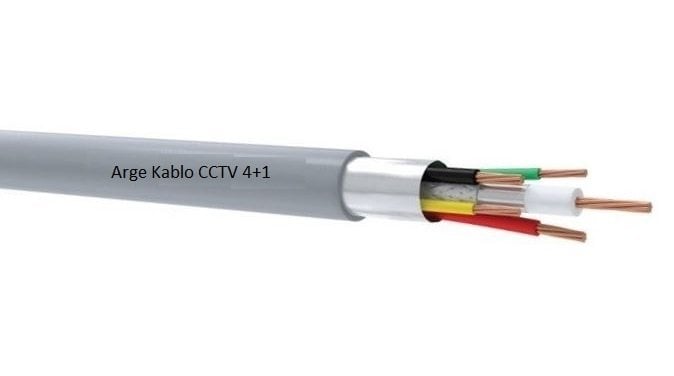 Arge 4x0,22+ 1 Coax CCTV Kamera Kablosu