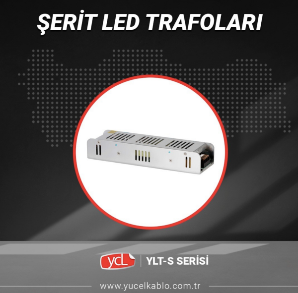 24V 16,7A Akım Korumalı Slim Led Trafosu