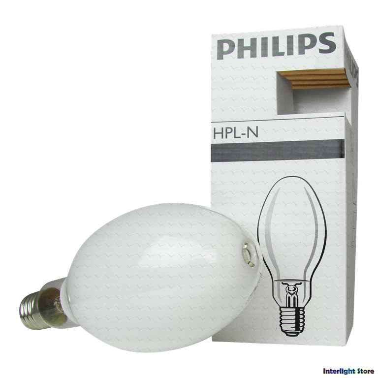 Philips HPL-N 125W/542 E40 – Lampada A Vapore Di Mercurio, 6200 Lm, 4100K, Attacco E40, Durata 20000h