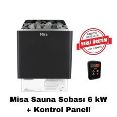Misa Sauna Sobası  6 kW Dijital Kontrol Panelli
