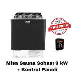 Misa Sauna Sobası  9 kW Dijital Kontrol Panelli