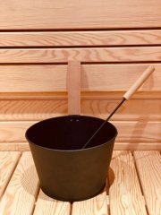 Sauna Bucket & Bucket Wooden Handle