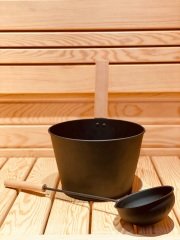 Sauna Bucket & Bucket Wooden Handle