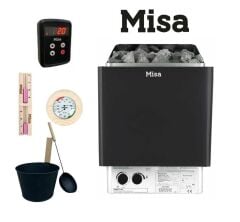 Плита для сауны Misa 6 кВт Пакет «Все включено» с цифровой панелью управления