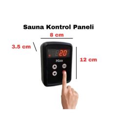 Misa Sauna Sobası 6 kW Dijital Kontrol Panelli Her Şey Dahil Paket