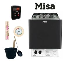 Misa Sauna Sobası 4 kW Dijital Kontrol Panelli Her Şey Dahil Paket