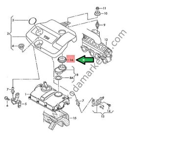 Audi, Seat, Skoda, Volkswagen. 038133287c yag doldurma kapağı lastiği 1,9 tdi 2,0 tdi vw audi