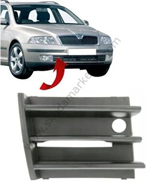 Skoda,Octavia,Sağ,Tampon,Kapağı,2004-2008-1Z0853666