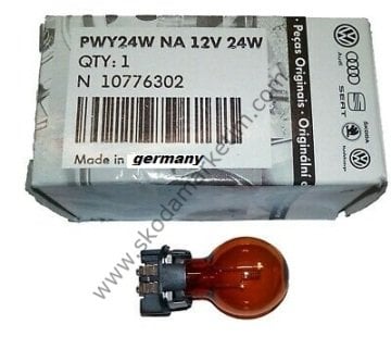 ORİJİNAL AUDI VW SKODA AMPUL  12V 24W PWY24W N10776302