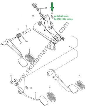 DEBRİAJ VE PEDAL BURCU --SEKMANI-- FAVORİT -FORMAN-PICKUP-FELİCİA-6U0721194A