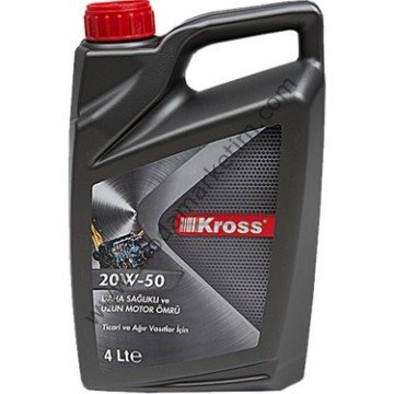 KROSS 20W-50 TİCARİ VE AĞIR VASITLAR İÇİN MOTOR YAĞI 4 LİTRE