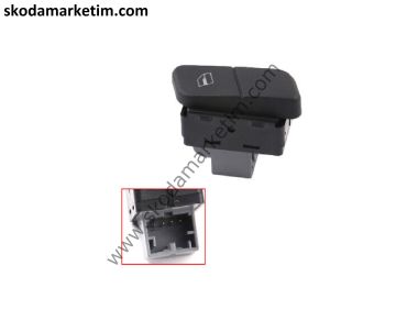 Polo 4 Arka Sol arka Cam Açma Düğmesi 6Q0959855