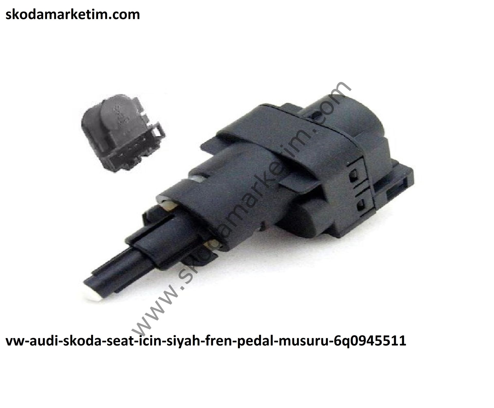 VW Audi Skoda Seat için Siyah Fren Pedal Müşürü 6Q0945511