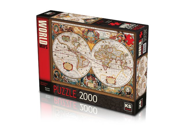 Ks Games 11204 Ks, 17th Centruy World Map, 2000 Parça Puzzle PUZZLE-11204