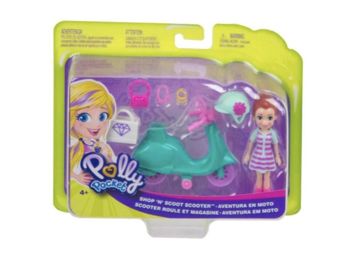 Polly Pocket Ve Bisikleti Oyun Seti Shop N Scoot Scooter