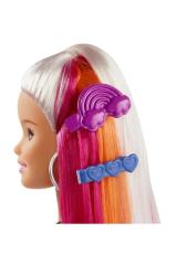 Barbie Gökkuşağı Renkli Saçlar Bebeği FXN96