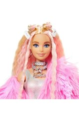Barbie Extra Pembe Ceketli Bebek GRN28