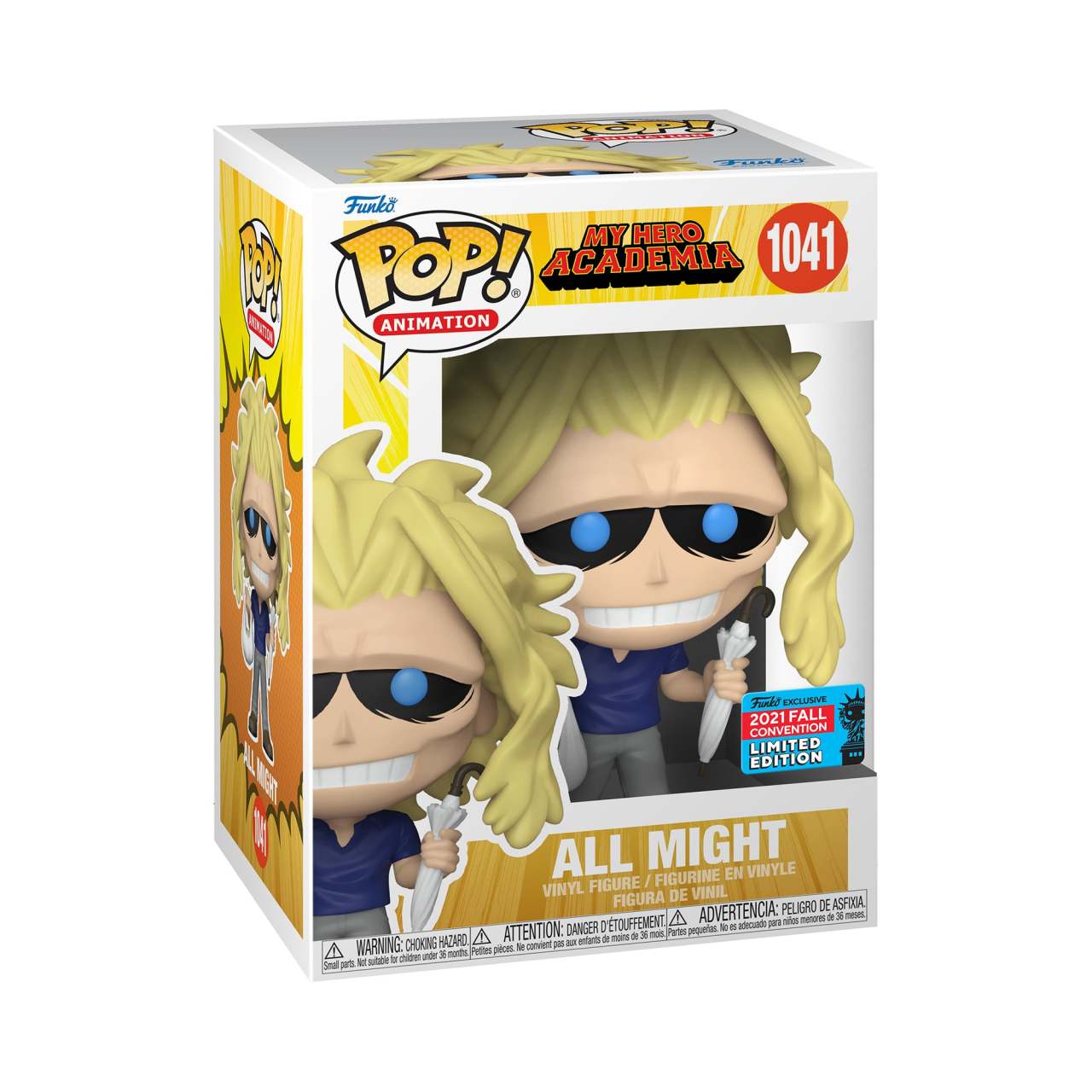 Funko Pop Figür: Animation: My Hero Academia - All Might with Bag & Umbrella 2021 Fall Convention Exclusive Edition