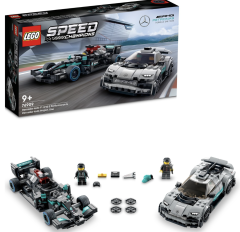 Lego 76909 Speed Champions Mercedes-AMG F1 W12 E Performance ve Mercedes-AMG Project One