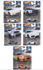 Hot Wheels Fast-Furious Premium Arabalar 5 li set