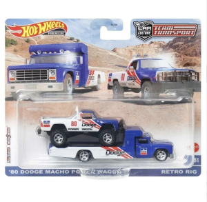 Hot Wheels Premium 80 Dodge Macho Power Wagon Retro Rig FLF56-HKF38