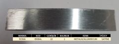 PVC KENAR BANDI - ROMA 0500AL BRUSHED ALLUMINIUM 22X1MM