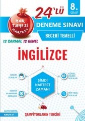 Nartest Yayınları Mavi İngilizce 24'lü Deneme Sınavı