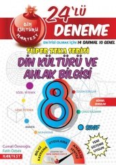 Nartest Yayınları Kırmızı Nar Süper Zeka Din Kültürü ve Ahlak Bilgisi 24'lü Deneme Sınavı