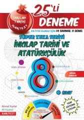 Nartest Yayınları Kırmızı Nar Süper Zeka İnkılap Tarihi ve Atatürkçülük 25'li Deneme Sınavı