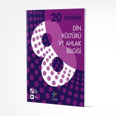 5 Yıldız Yayınları 8. Sınıf Din Kültürü 20'li Deneme Sınavı