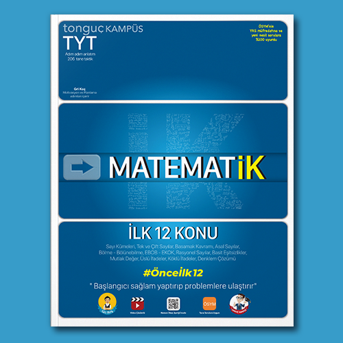 Tonguç Kampüs TYT Matematik İlk 12 Konu Soru Bankası