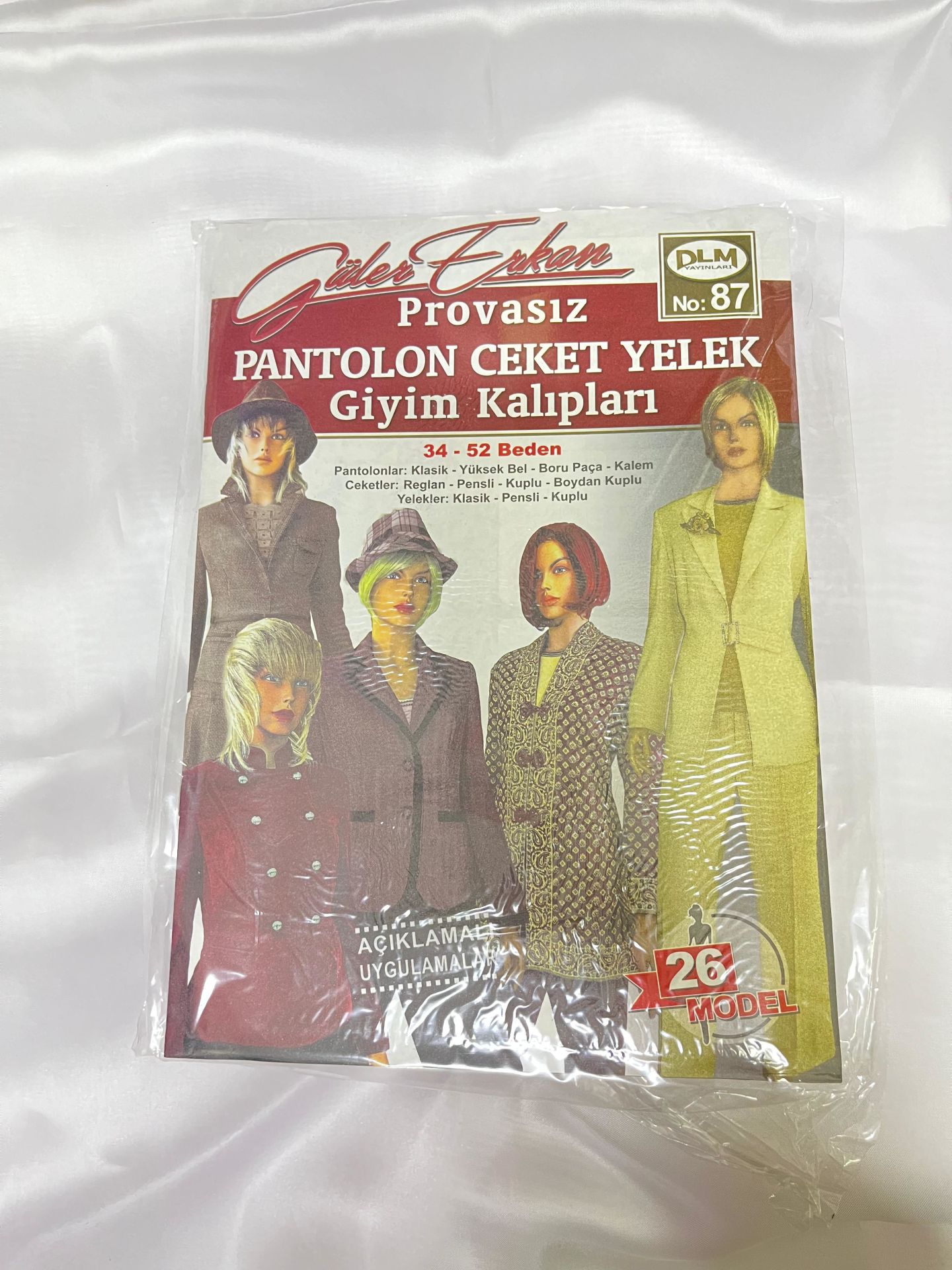 GÜLER ERKAN PANTOLON, CEKET, YELEK GİYİM KALIPLARI NO:87