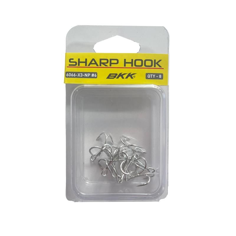 HanFish Sharp Hook 6066-X3-NP Üçlü İğne- No:8