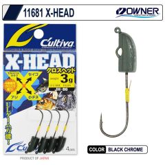 Owner 11681 Cultiva X-Head Lrf Jighead (4 Adet)
