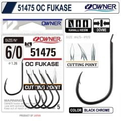 Owner 51475 OC Fukase Black Chrome İğne