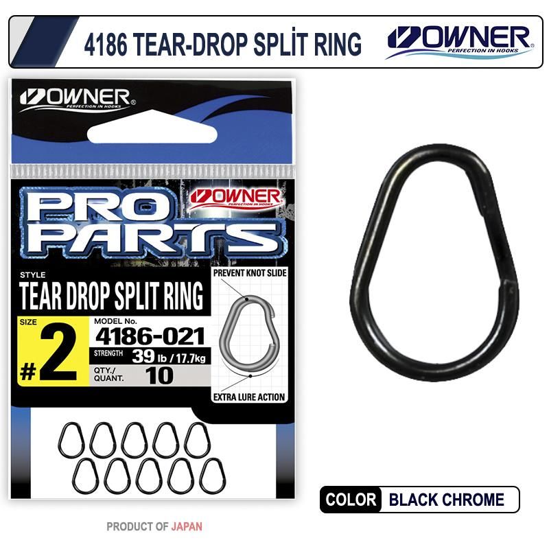 Owner 4186-011 Tear-Drop Split Ring - No 3