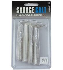 Savage gear Sandeel 10cm 4 Adet 7gr - Real Pearl