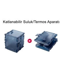 Shufa Çift Katlı Ekstra Dayanıklı Profesyonel Balıkçı Kutu Çanta 19,5L - Gri