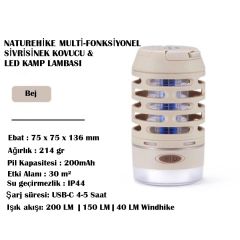 Naturehike Multi-Fonksiyonel Sivrisinek Kovucu & LED Kamp Lambası