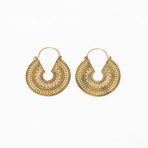 Brass Tube Earrings