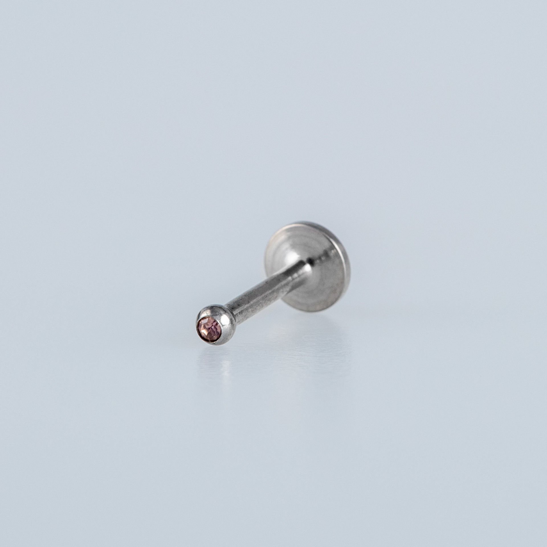 Piercing Labret 2mm Taşlı Top