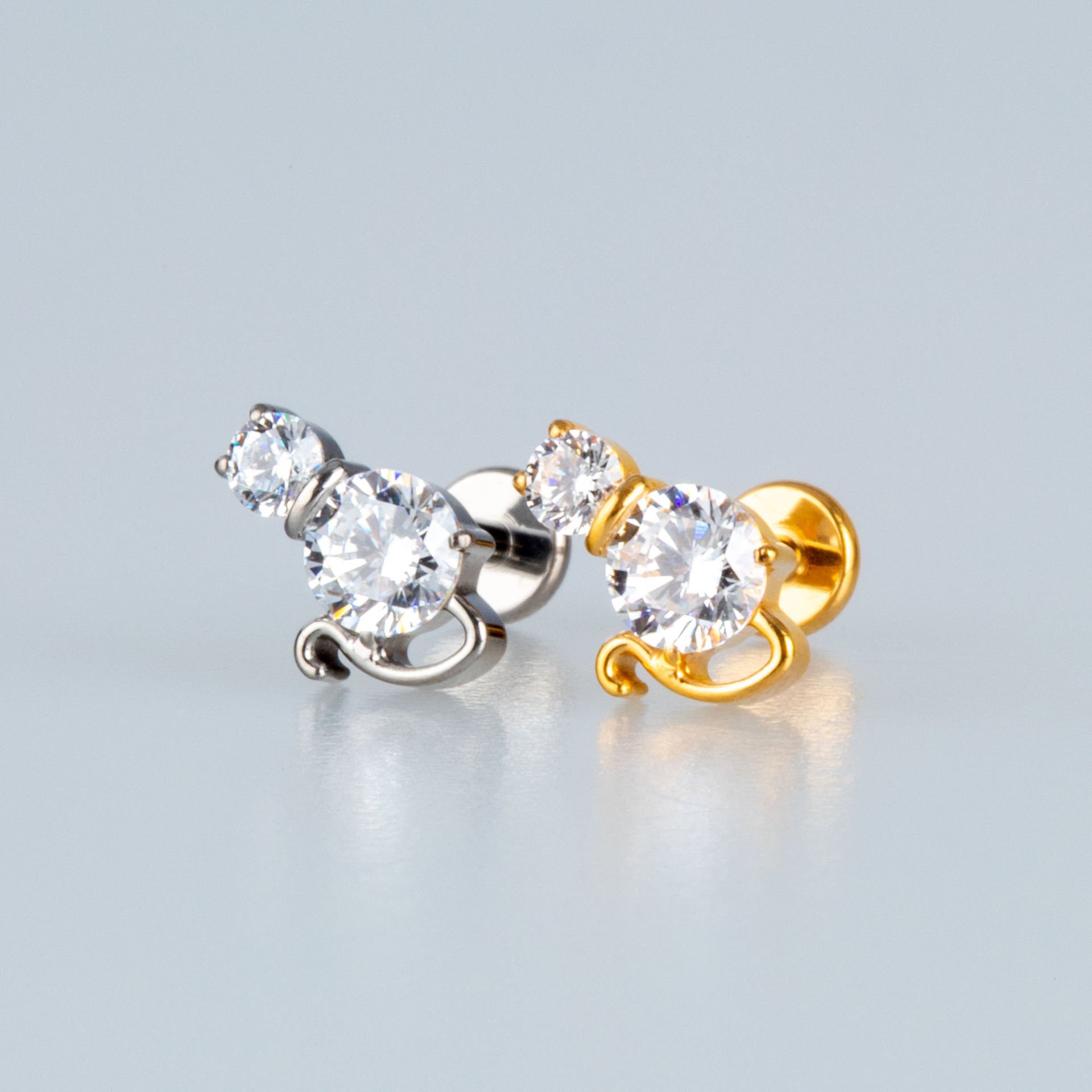 Piercing Titanyum Tragus Kedi