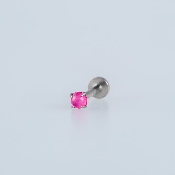 Piercing Labret 3mm Akrilik Taş