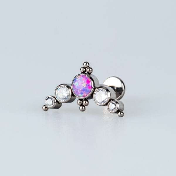 Piercing Titanyum Tragus Opal