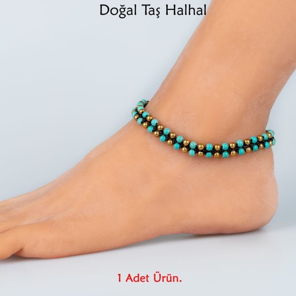 Natural Stone Anklet- 3 Color Options