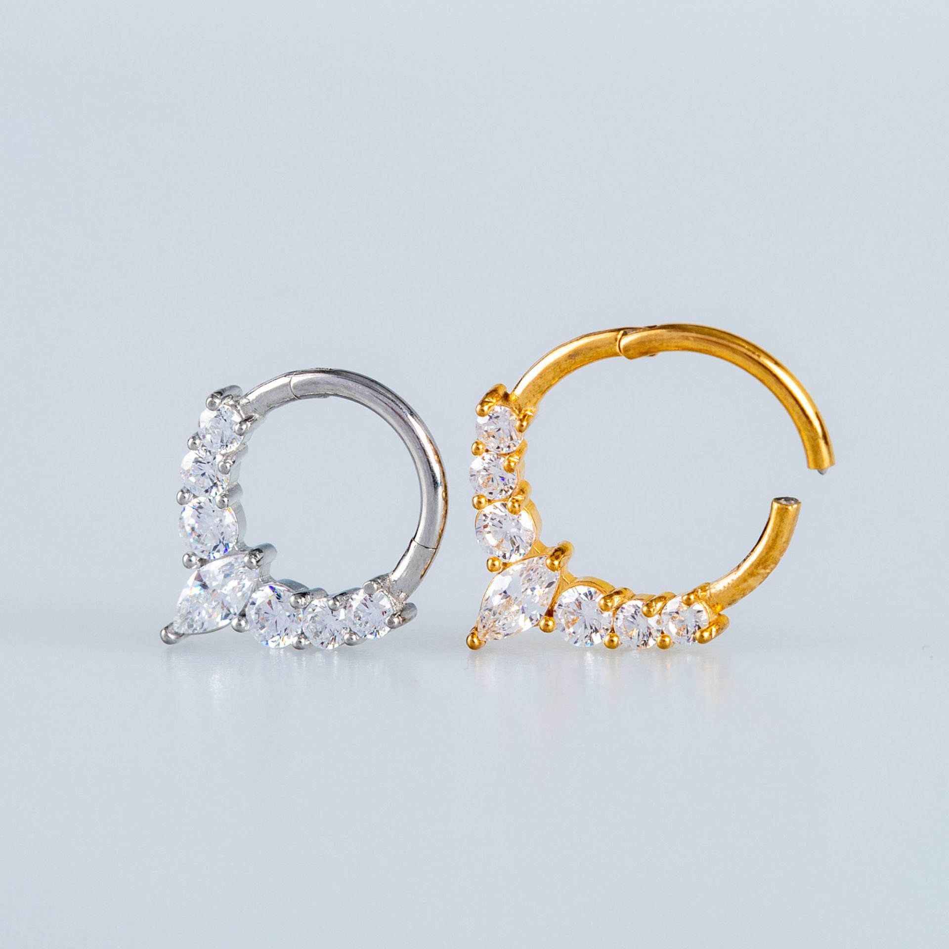 Halka Piercing Segment Taslı