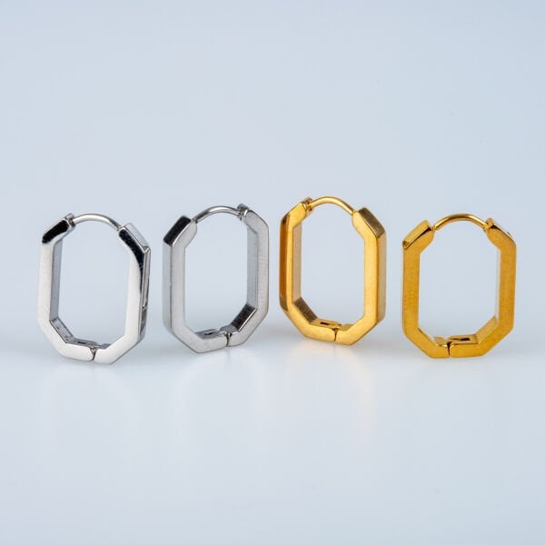 Steel Earring Pair