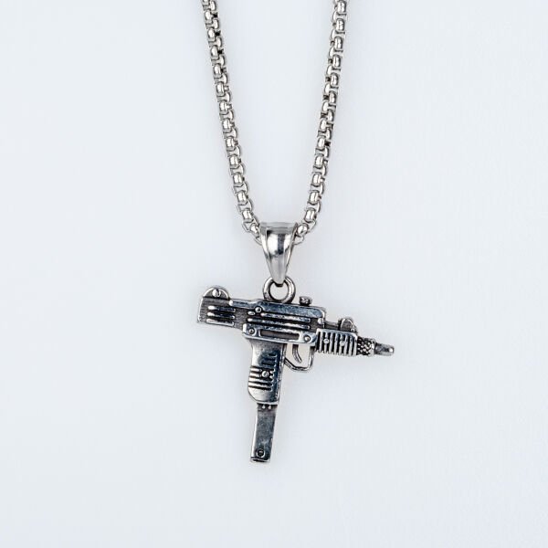 Steel Necklace Uzi